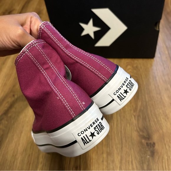 CONVERSE all Star Ctas Lift Hi top platform shoes sneakers women’s 7 new in box - Picture 4 of 7